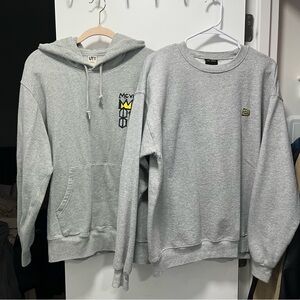 men's gray sweater bundle